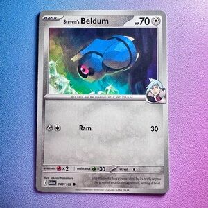 steven’s beldum - 143/182 (common) — pokemon: destined rivals